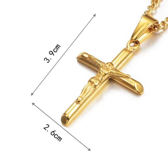 鍍金十字架項鍊